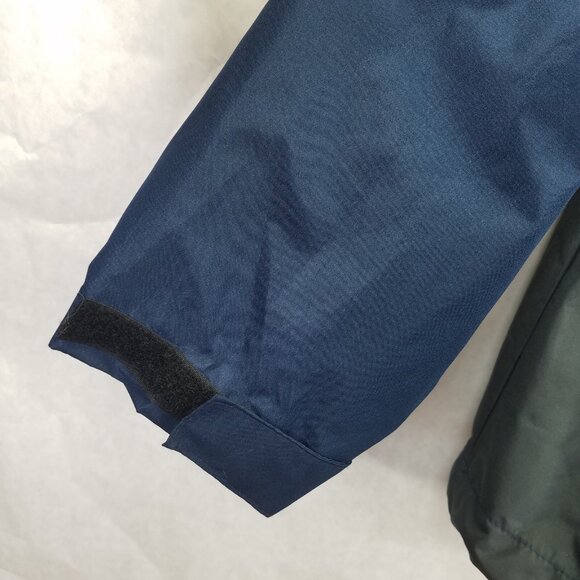 Frogg Toggs Jacket Men L Blue Gray Nylon Hooded Full Zip Rain Coat Windbreaker - Picture 5 of 16